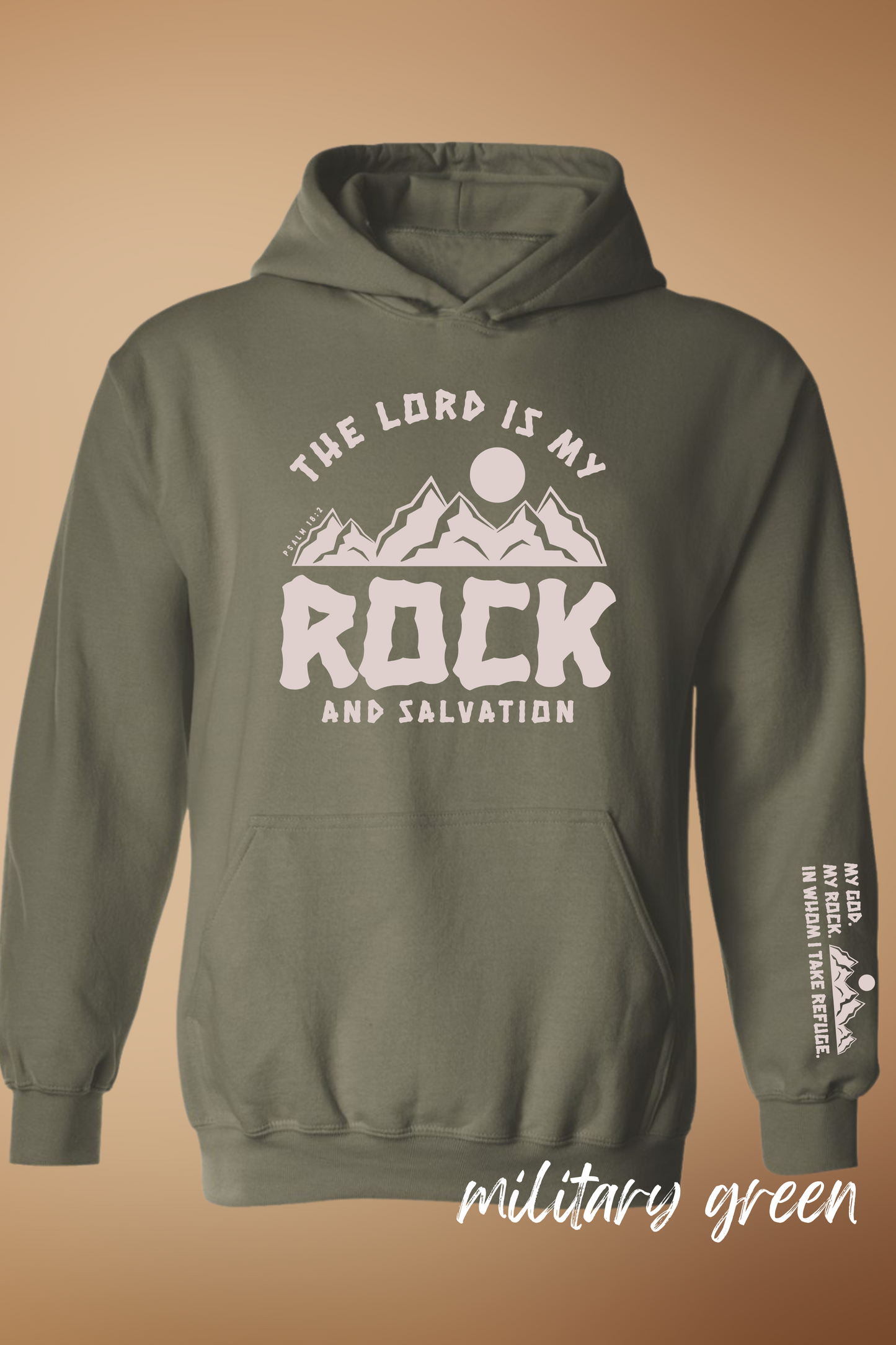 The Lord is My Rock Hoodie