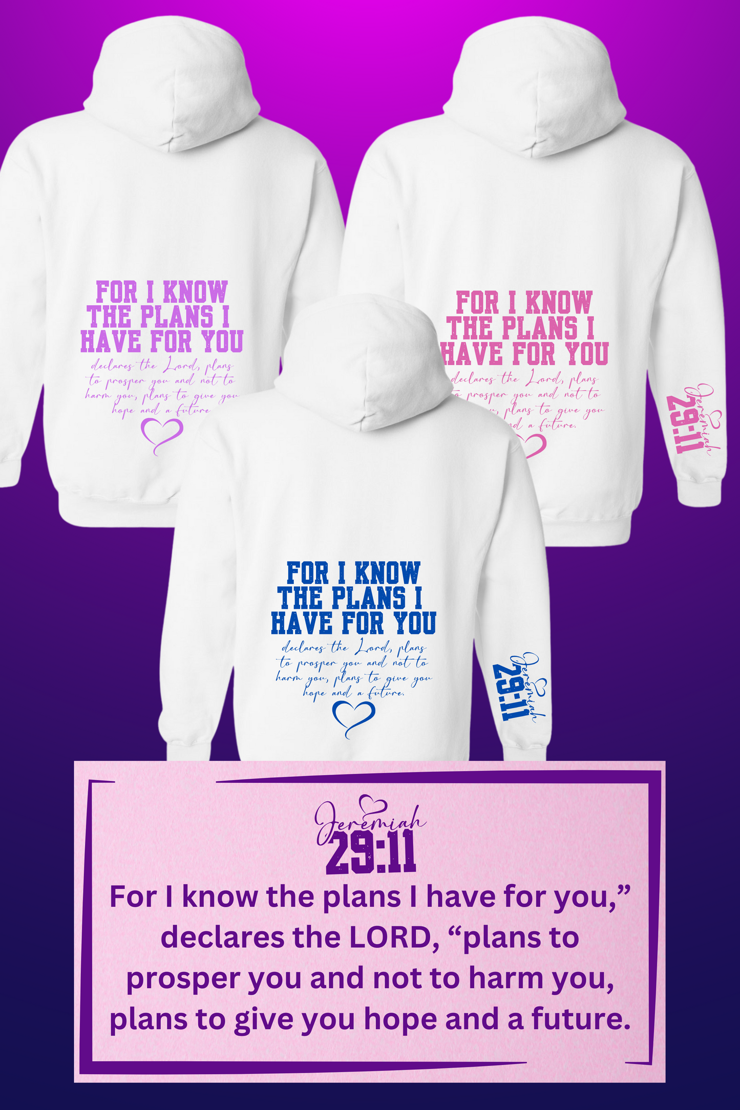 Jeremiah 29:11 Hoodie